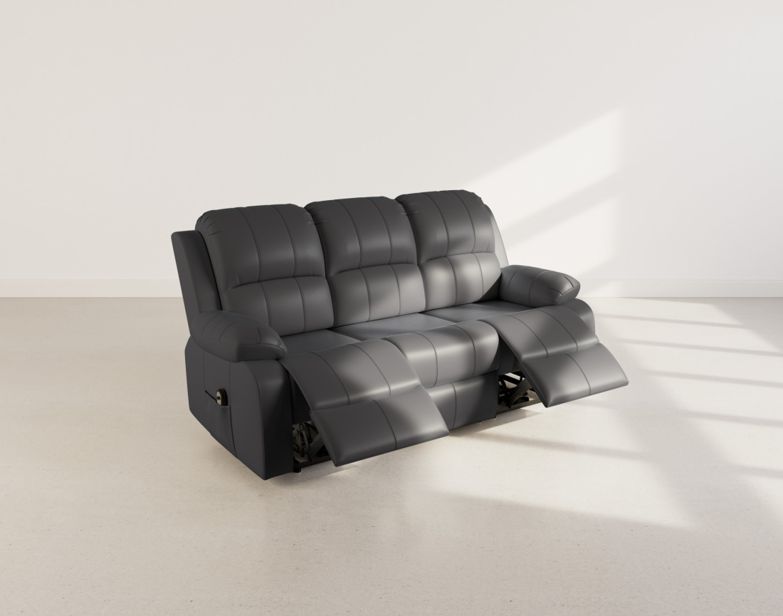 Canapé 3 places relax électrique en simili Armand