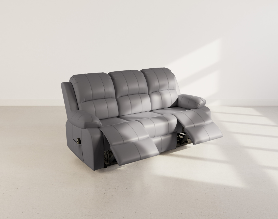 Canapé 3 places relax électrique en simili Armand