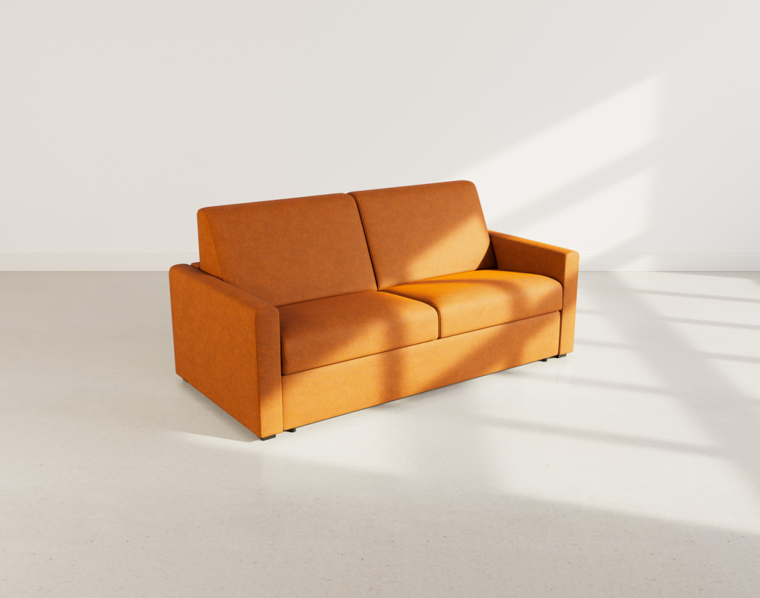 Canapé 3 places convertible express quotidien en tissu Julia