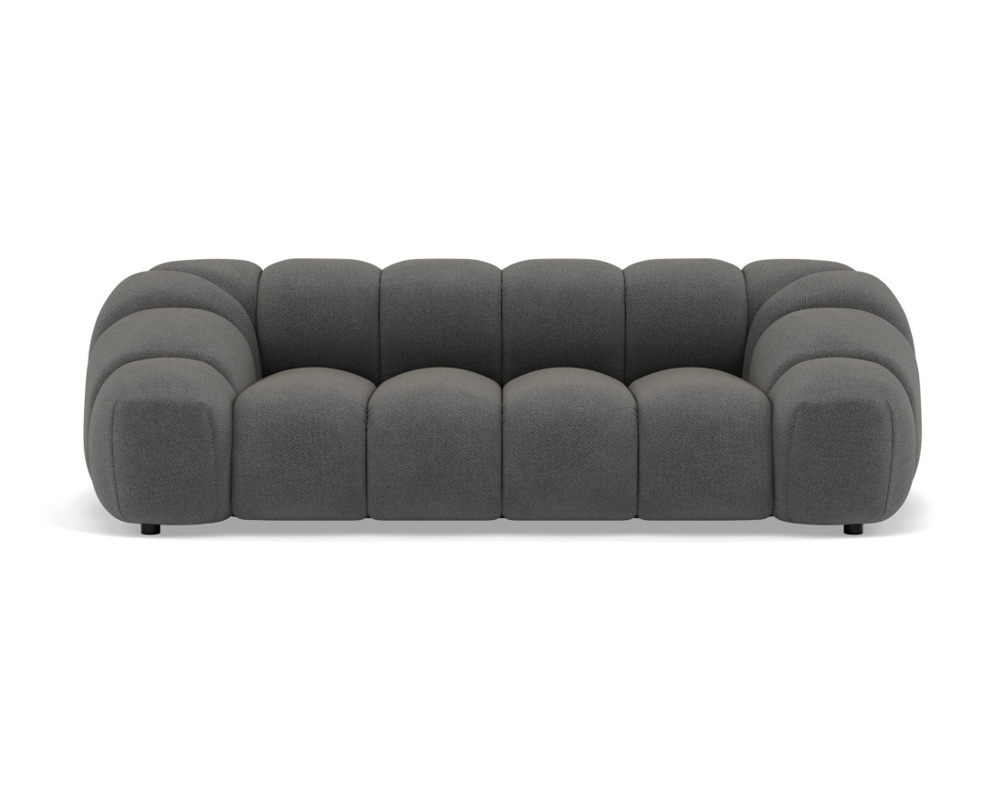 Canapé 3 places en velours texturé Ava