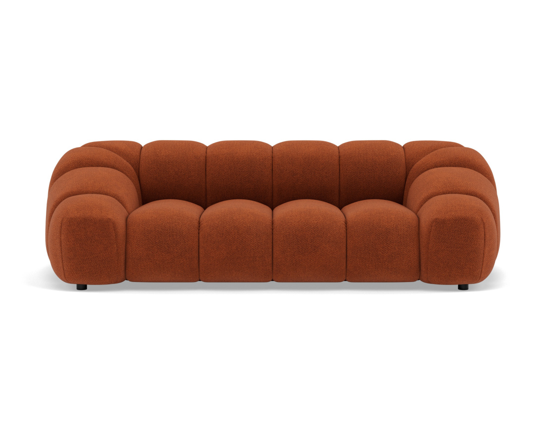 Canapé 3 places en velours texturé Ava