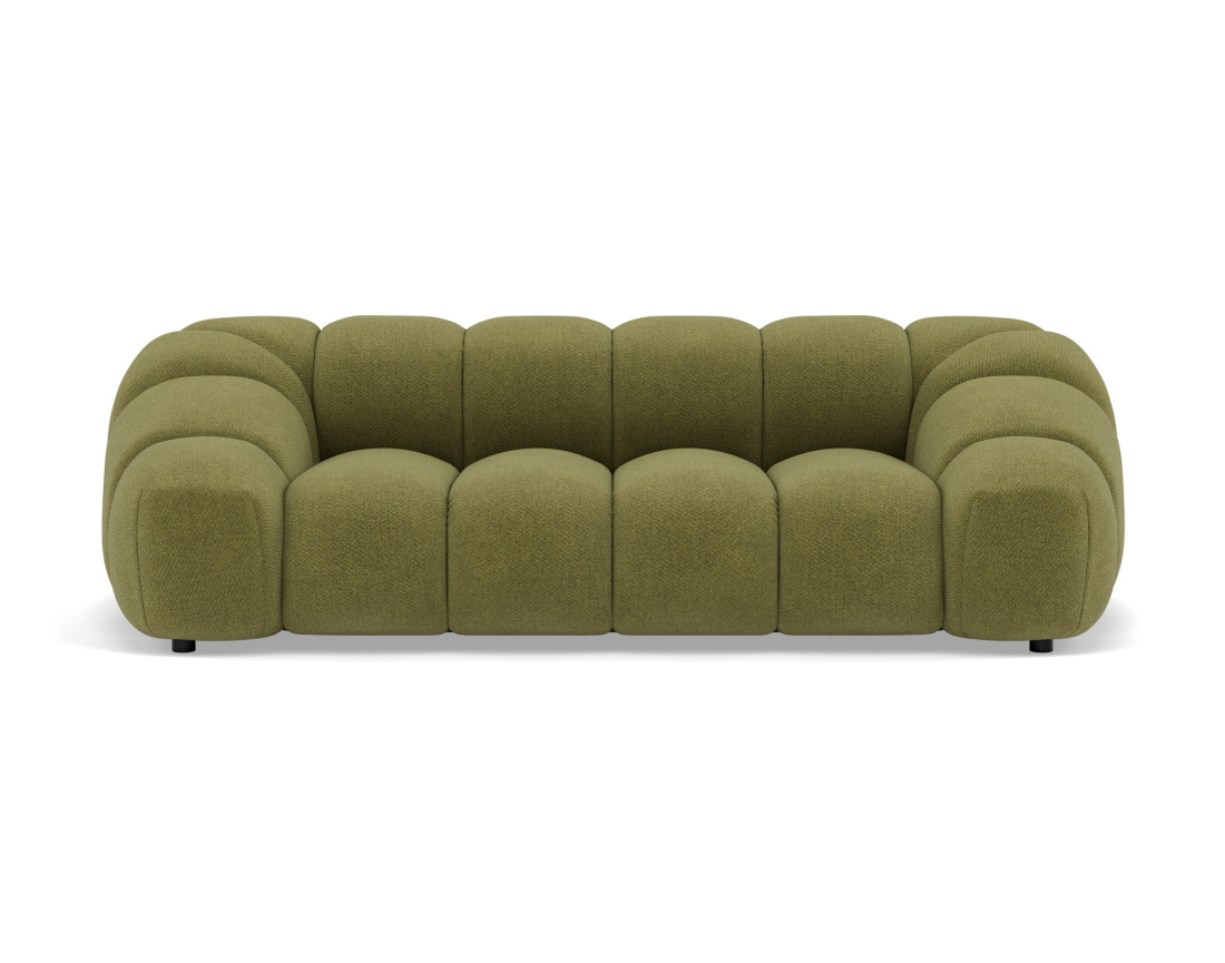 Canapé 3 places en velours texturé Ava