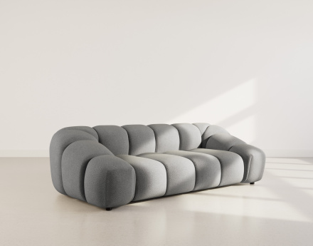 Canapé 3 places en velours texturé Ava