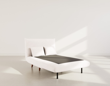 Banquette convertible clic-clac 1 place en velours côtelé Lumi