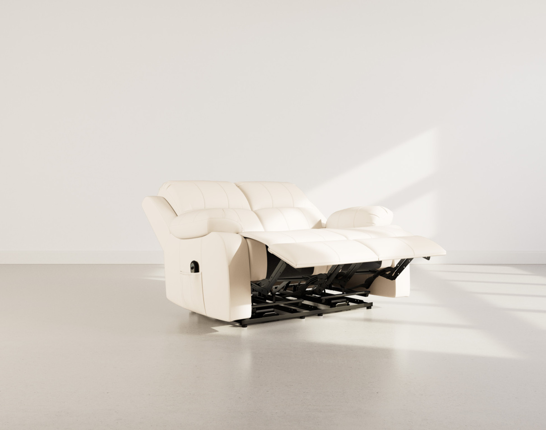 Canapé 2 places relax électrique en simili Armand