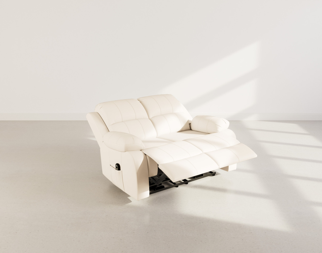 Canapé 2 places relax électrique en simili Armand