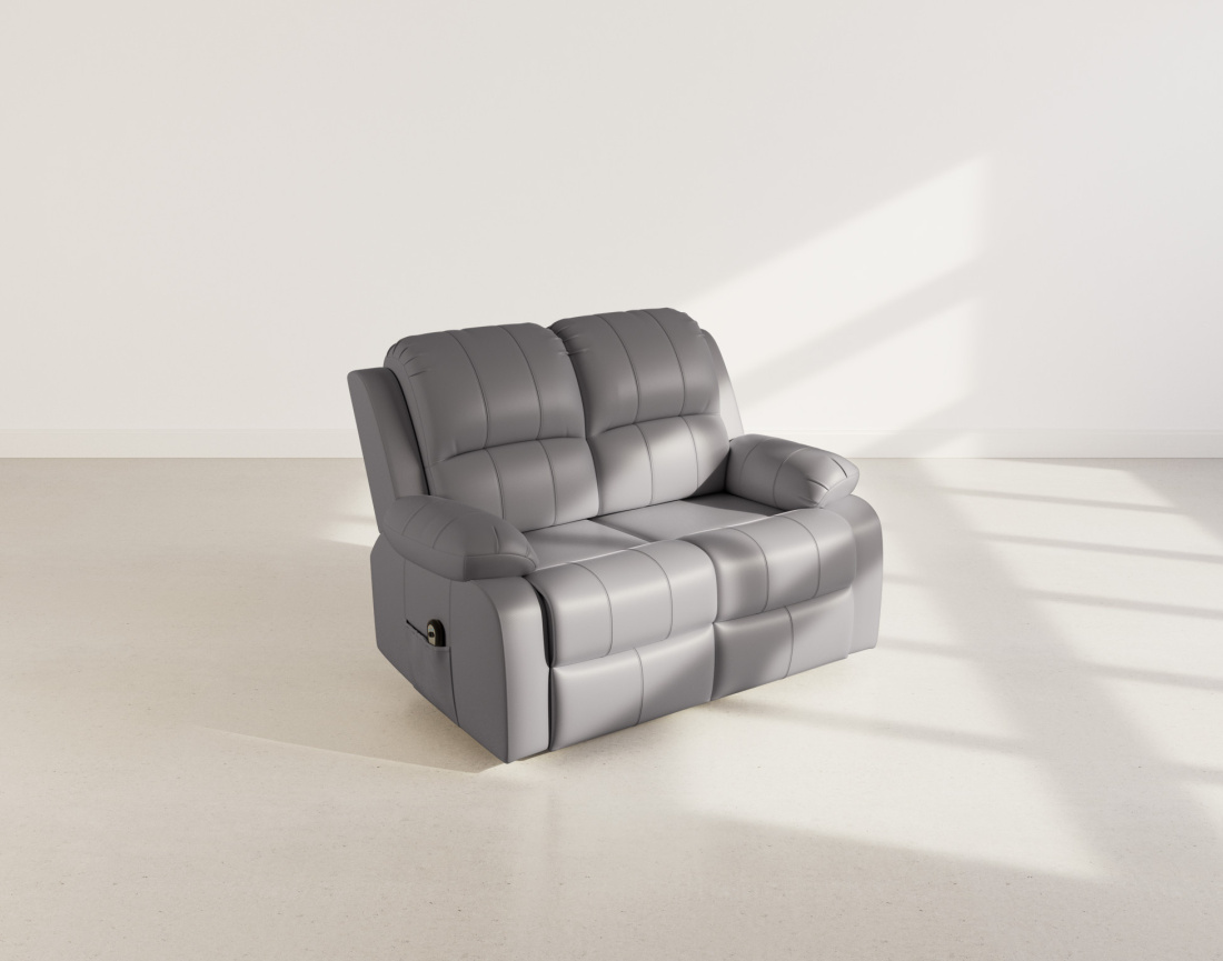 Canapé 2 places relax électrique en simili Armand
