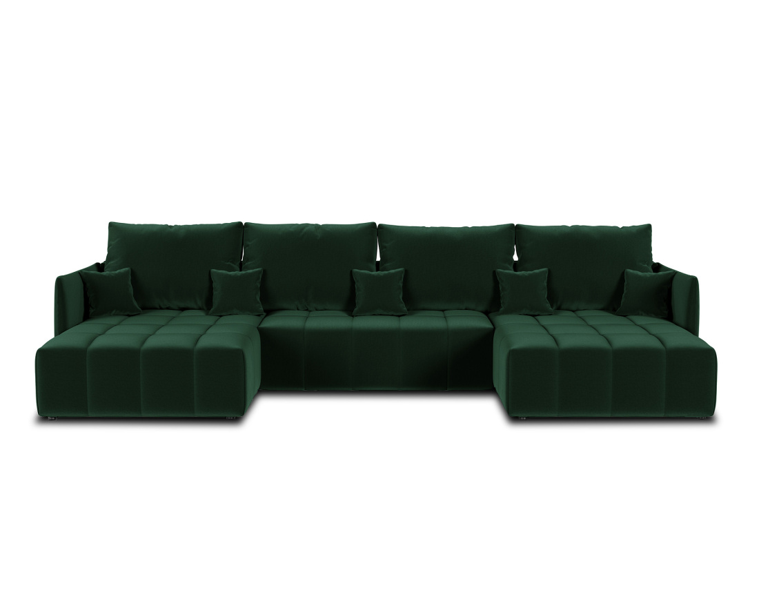 Canapé 3 places convertible express quotidien en tissu Julia