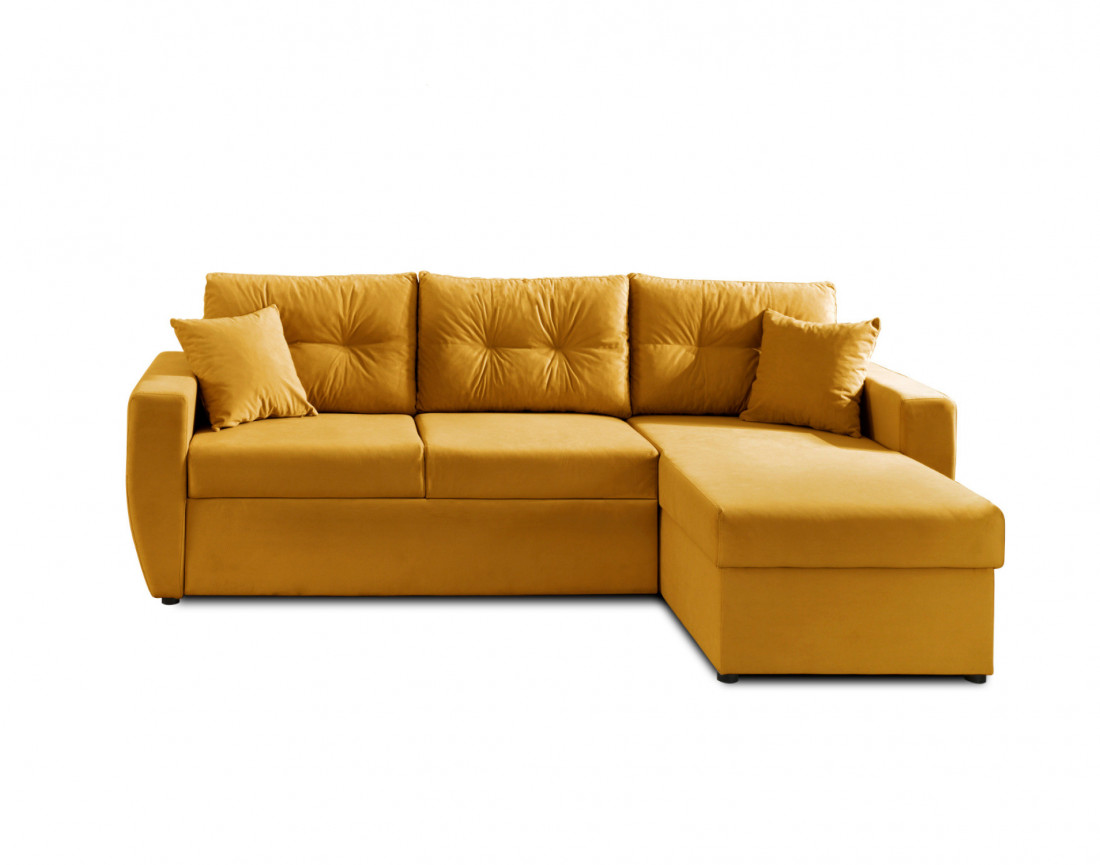 Canapé convertible Astoria 4 places avec coffre - angle réversible