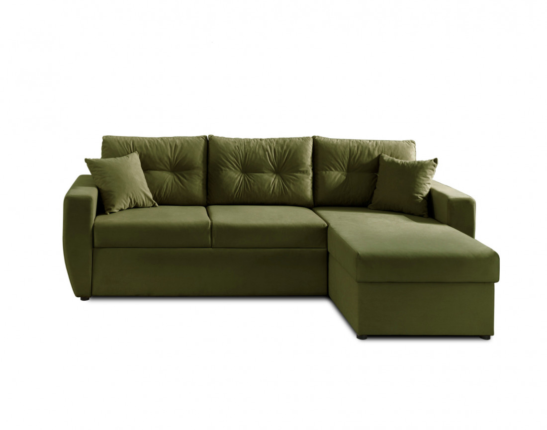 Canapé convertible Astoria 4 places avec coffre - angle réversible