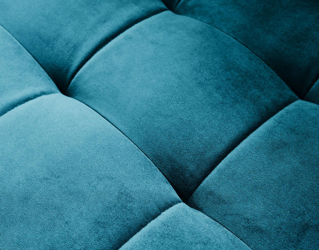 Canapé d'angle gauche 5 places convertible en velours Anna