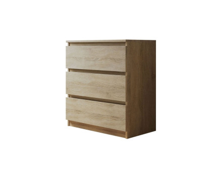 Celia - Commode 3 tiroirs en bois - 70 cm - style contemporain