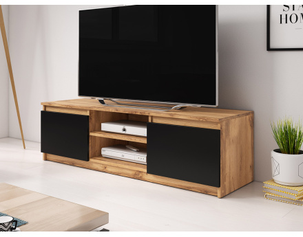Robin meuble tv 2 portes et 2 niches 120 cm