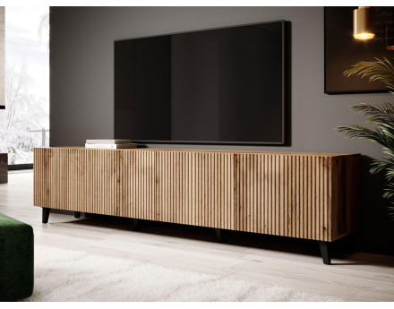 Come - meuble TV - bois -4 portes - 200 cm