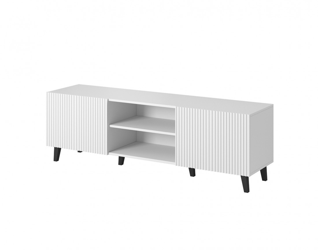 Sanna meuble tv 2 portes et 2 niches 150 cm