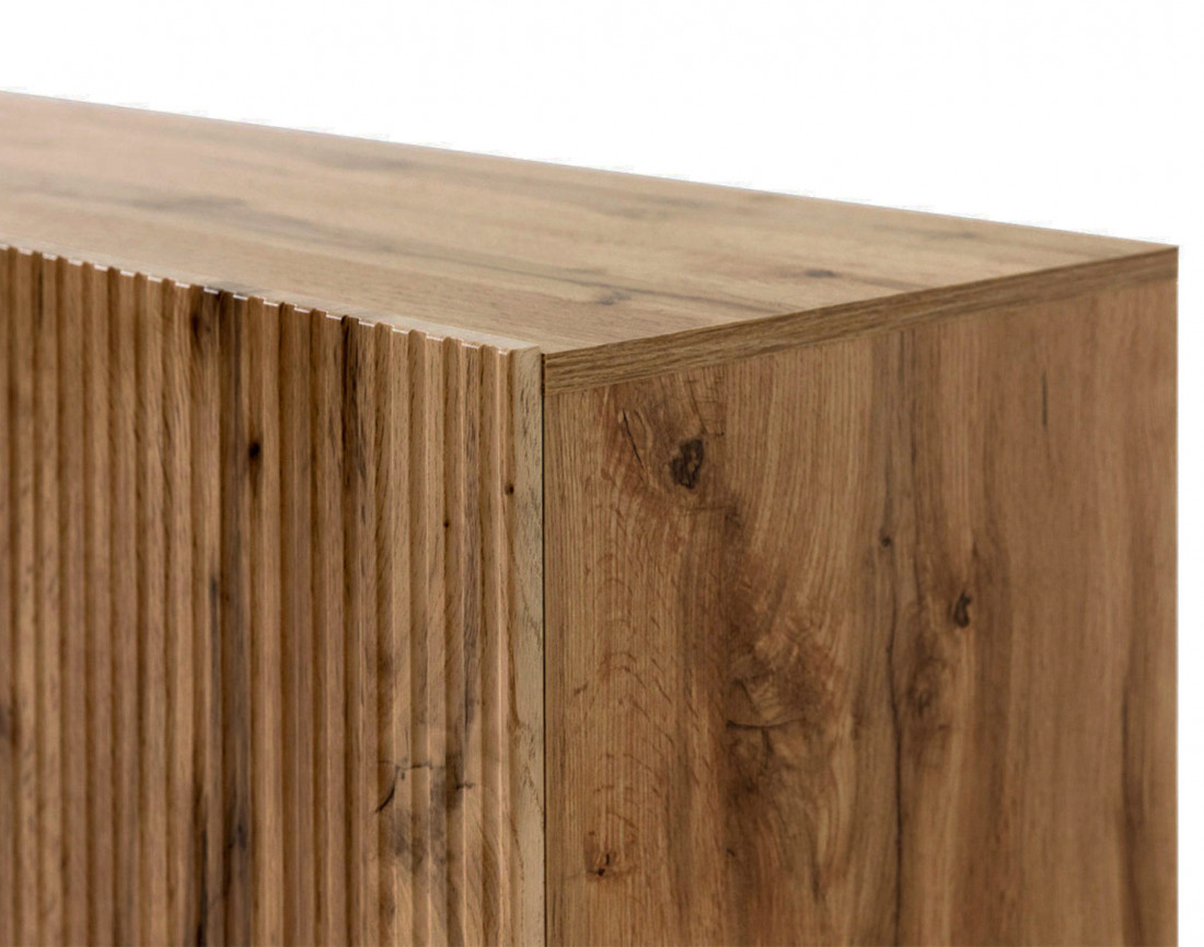 Come - buffet bas - bois - 2 portes, 1 tiroir et 1 niche 150 cm