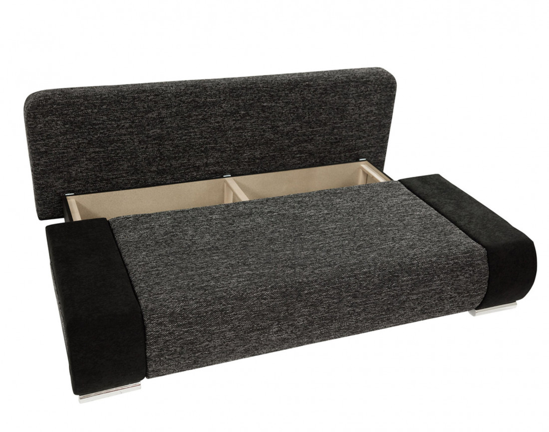 Elio – canapé droit convertible avec coffre style contemporain