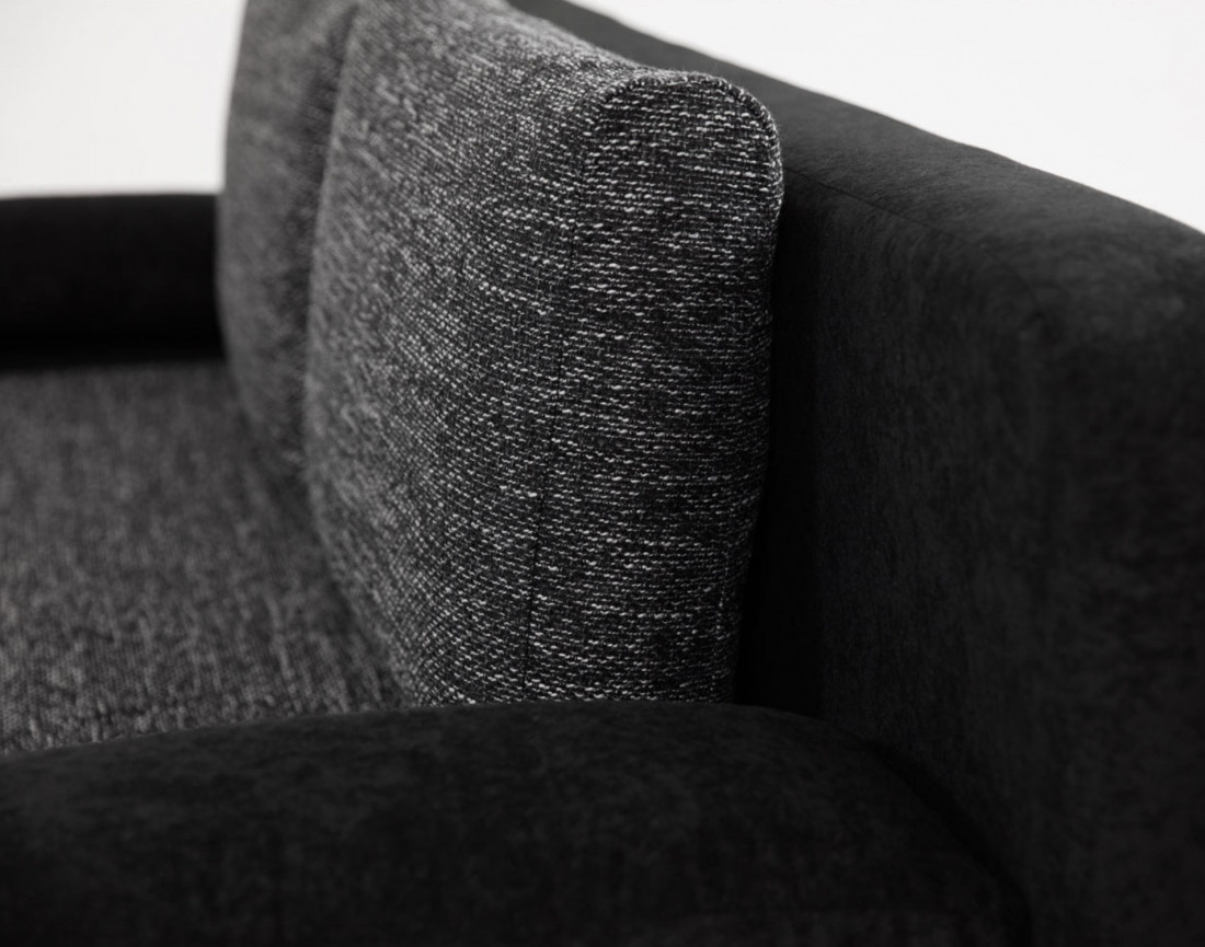 Elio – canapé droit convertible avec coffre style contemporain