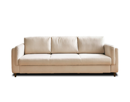 Canapé 3 places convertible en velours Brooke