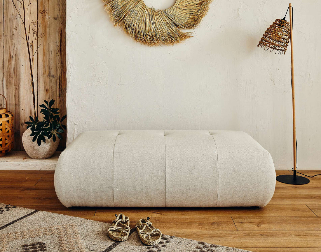 Pouf modulable - en tissus - Onyx