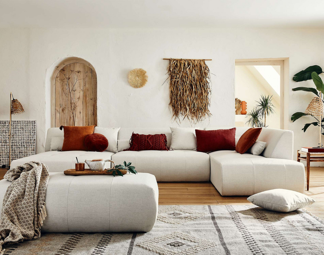 Pouf modulable - en tissus - Onyx