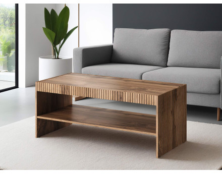 Come - table basse - bois - 1 niche 120 cm