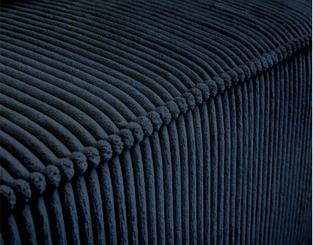 Module d'assise sans accoudoirs en velours côtelé Colombine