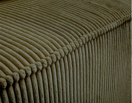 Module d'assise sans accoudoirs en velours côtelé Colombine