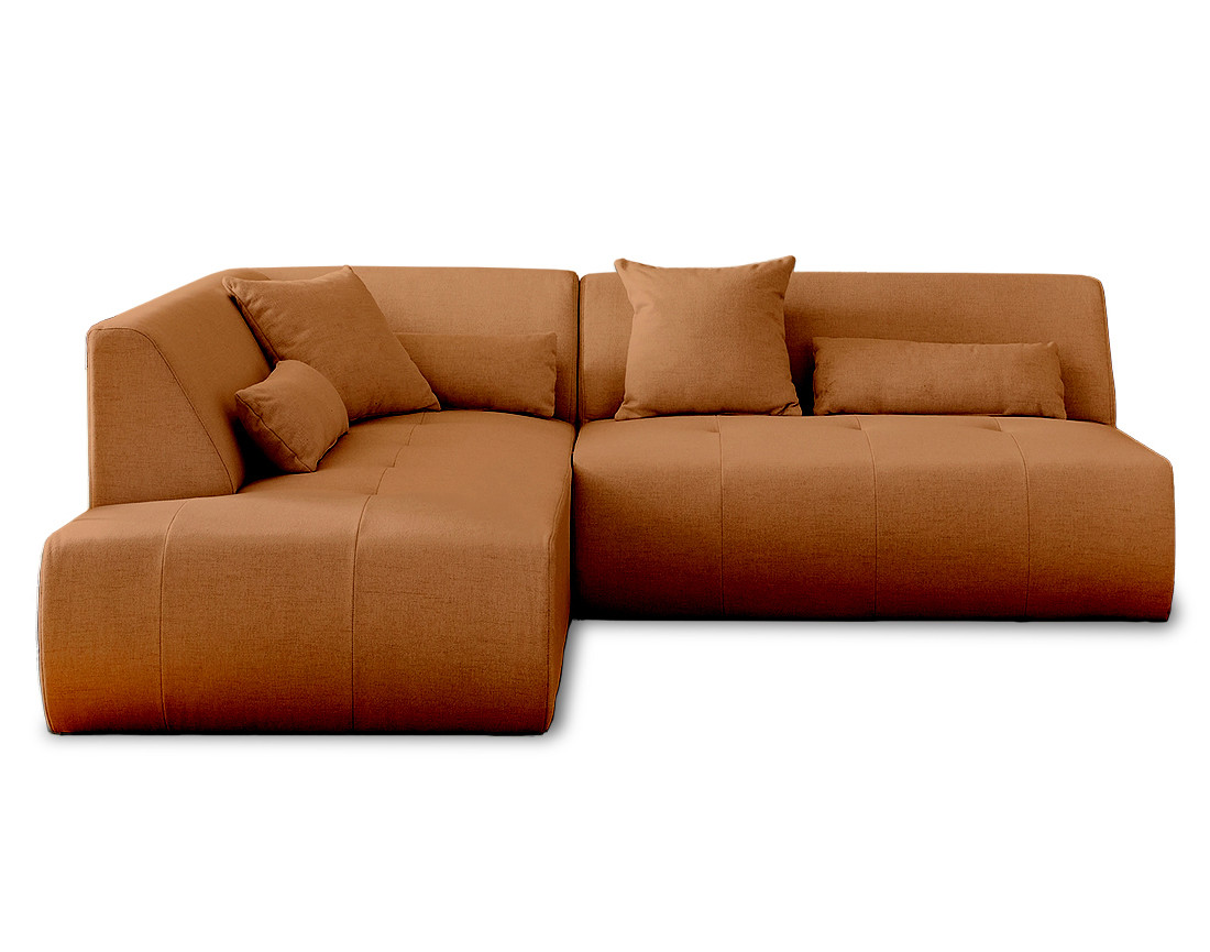 Onyx - canapé d'angle gauche modulable 5 places - en tissu
