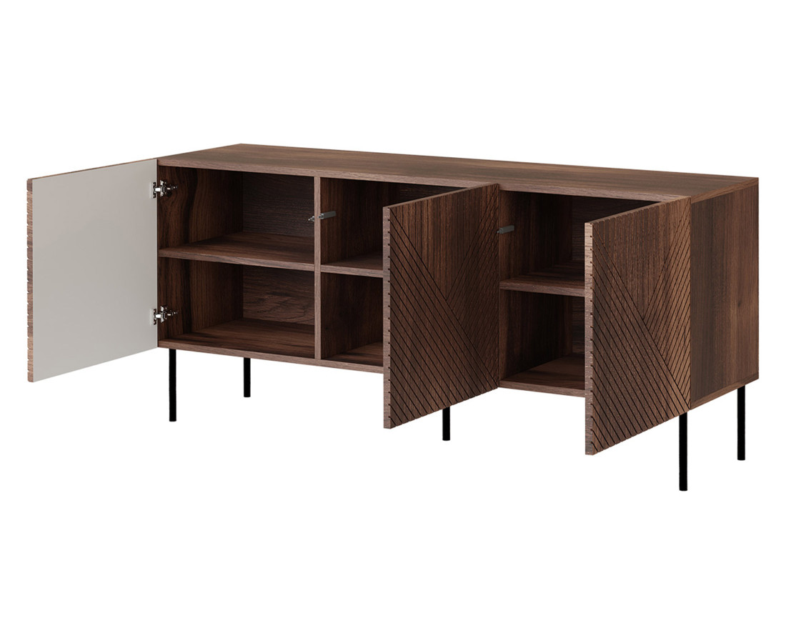 Buffet bas bois 3 portes 150 cm Salvador