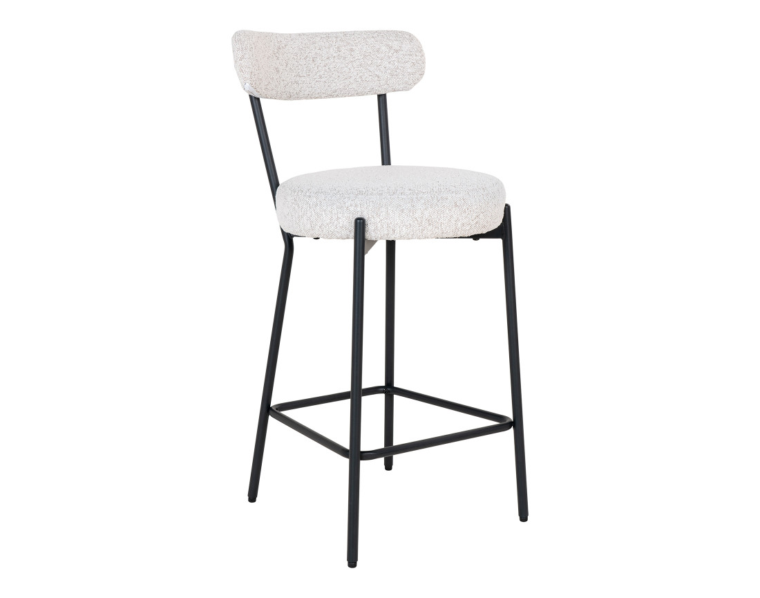 Tabouret de bar en tissu bouclette Ivanec