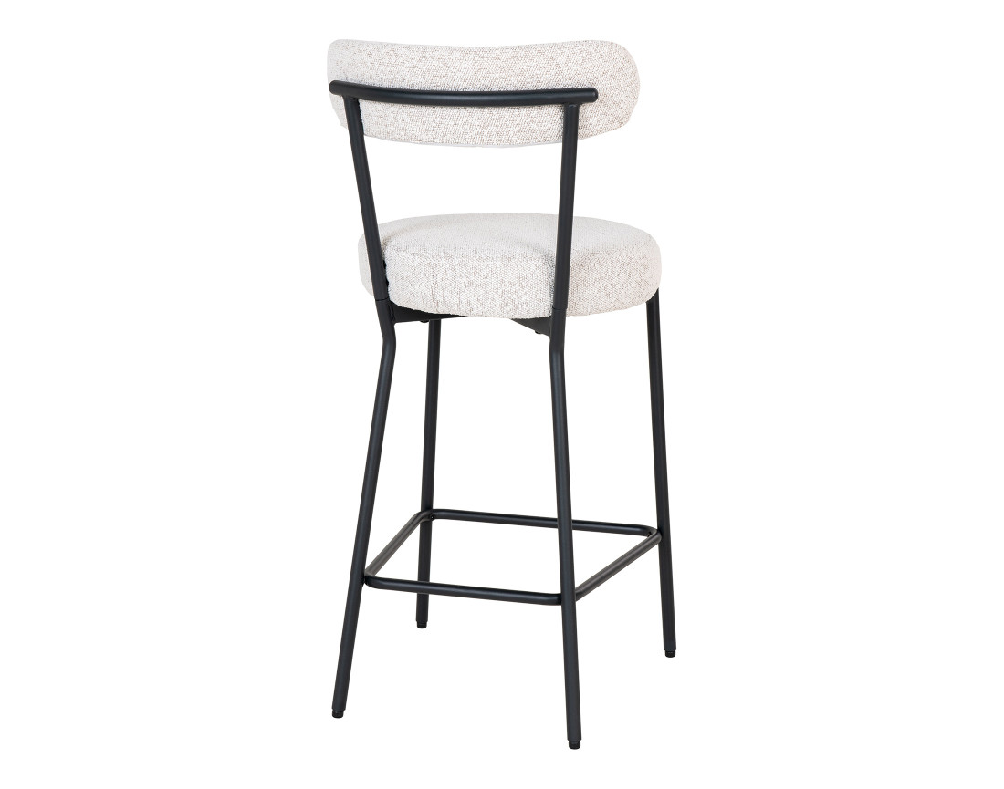 Tabouret de bar en tissu bouclette Ivanec