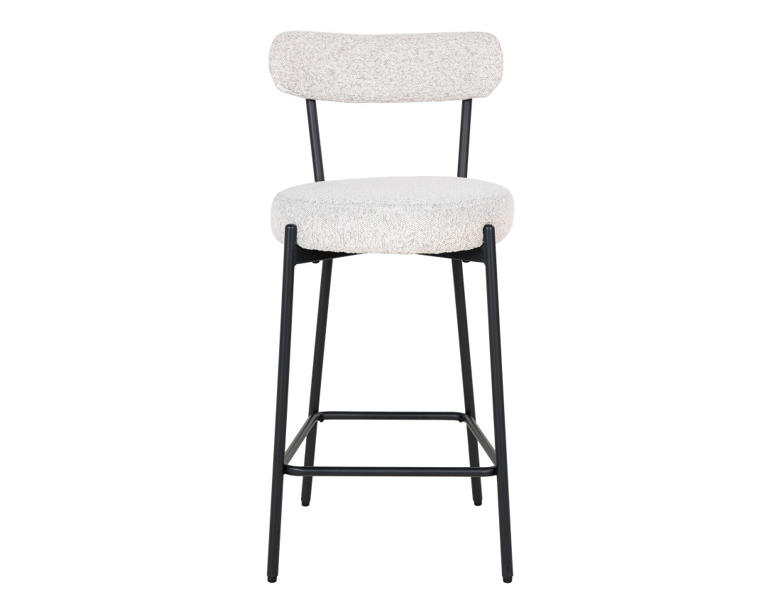 Tabouret de bar en tissu bouclette Ivanec