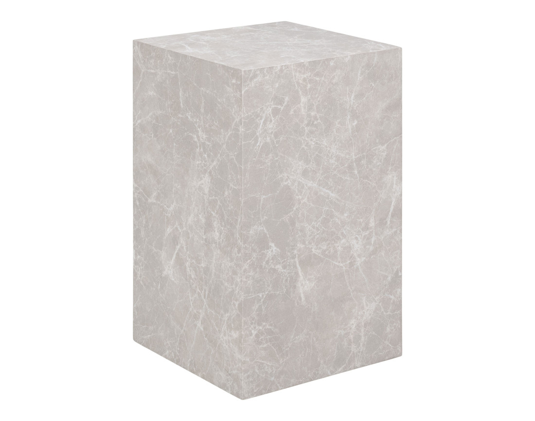 Bout de canapé haut effet marbre 30 cm Pula