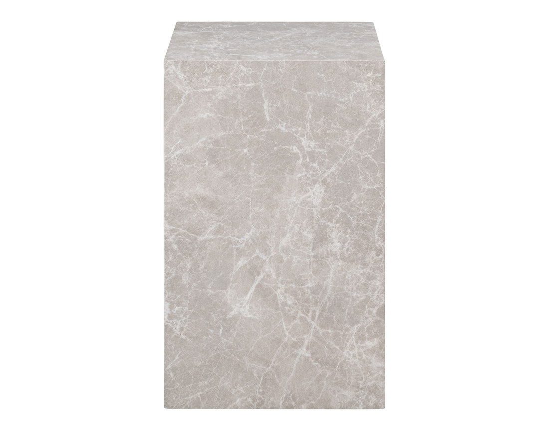 Bout de canapé haut effet marbre 30 cm Pula