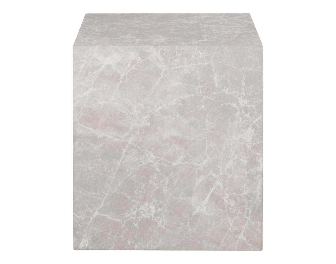 Bout de canapé effet marbre 40 cm Pula