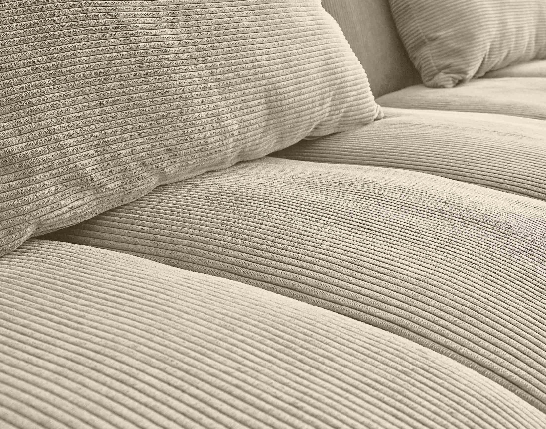 Canapé convertible clic-clac 2 places en velours côtelé Samarra