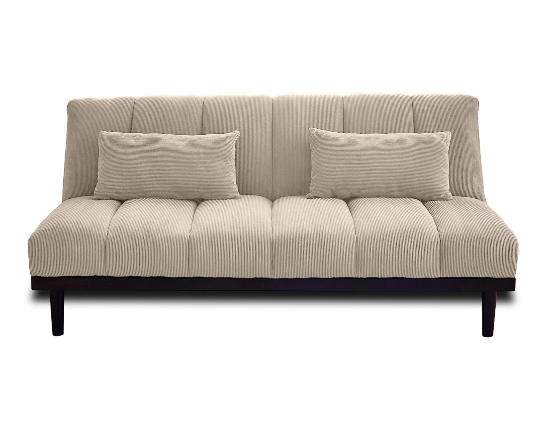 Canapé convertible clic-clac 2 places en velours côtelé Samarra