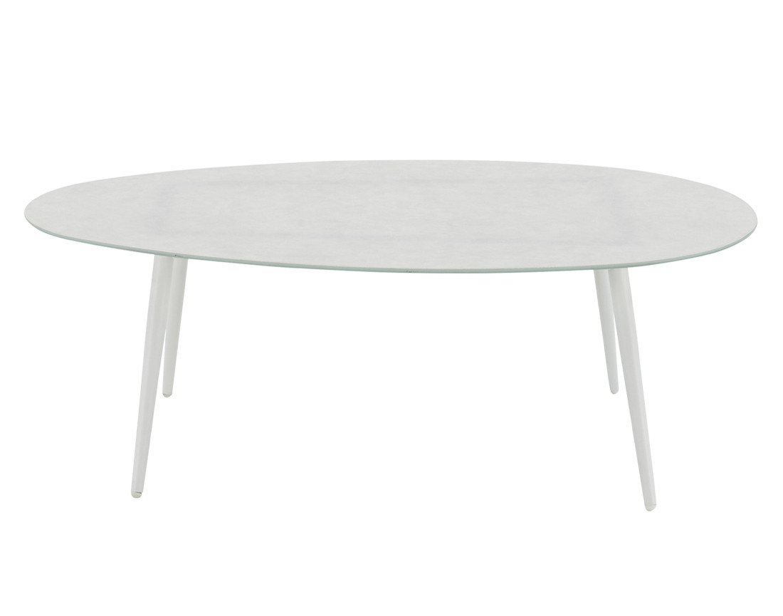 Salon bas de jardin 5 places en aluminium Canberra