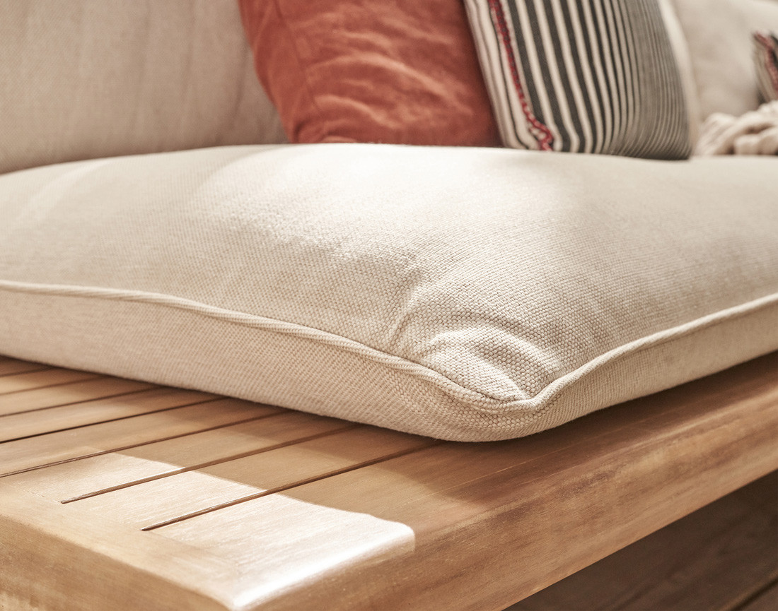 Salon bas de jardin 4 places + table en bois d'acacia FSC® 100% Papeete