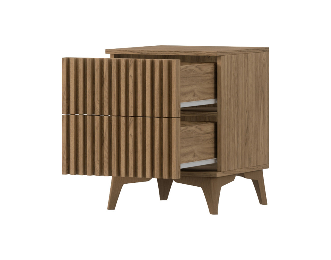 Table de chevet 40 cm en bois Portmore