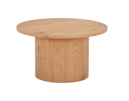 Table basse ronde en bois 80 cm Oliva