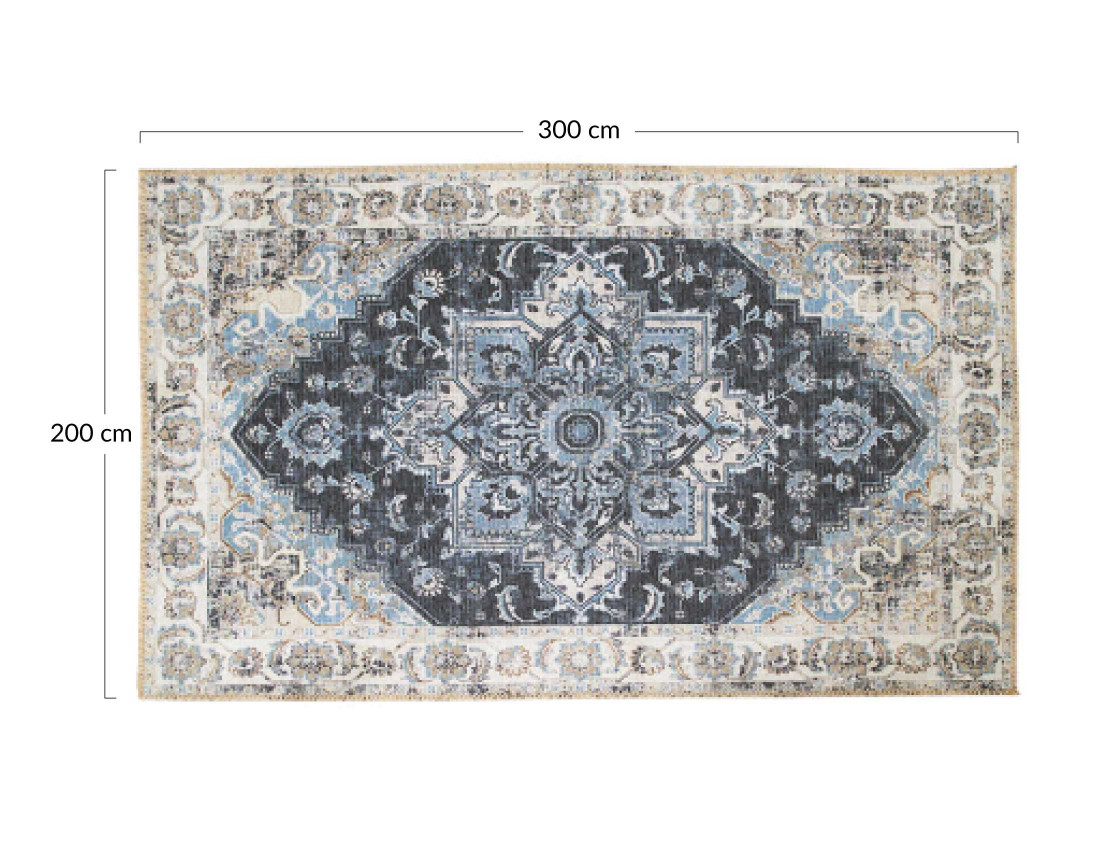 Tapis bleu 200x300 cm Galdar