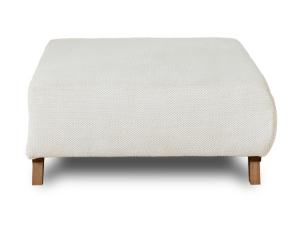 Pouf 95 cm en velours texturé Cristal