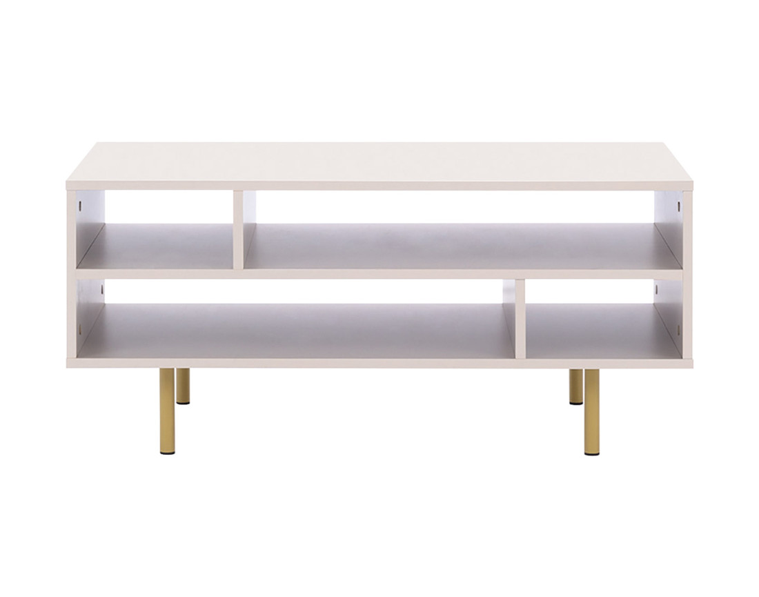 Table basse beige 5 niches 100cm Monica