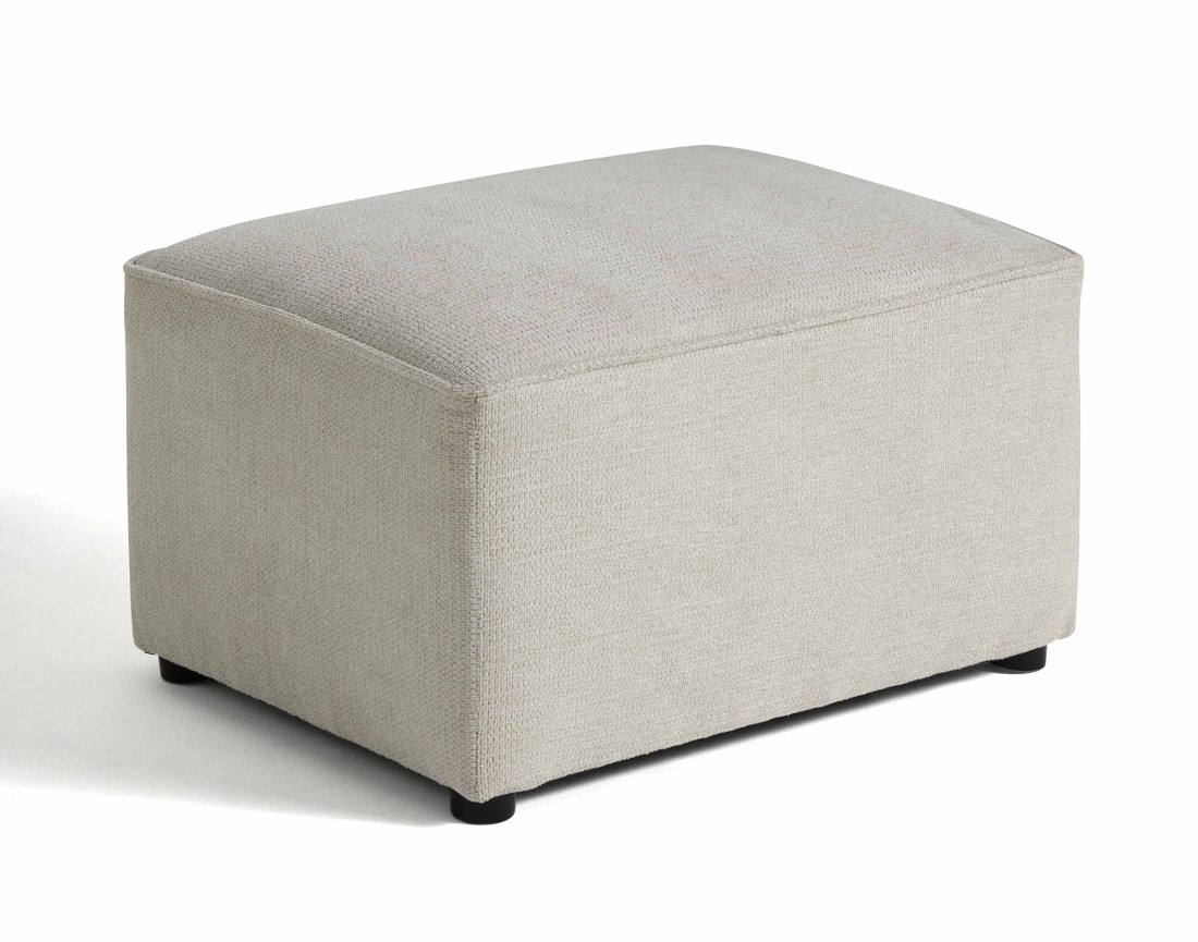 Pouf en tissu texturé Canopy