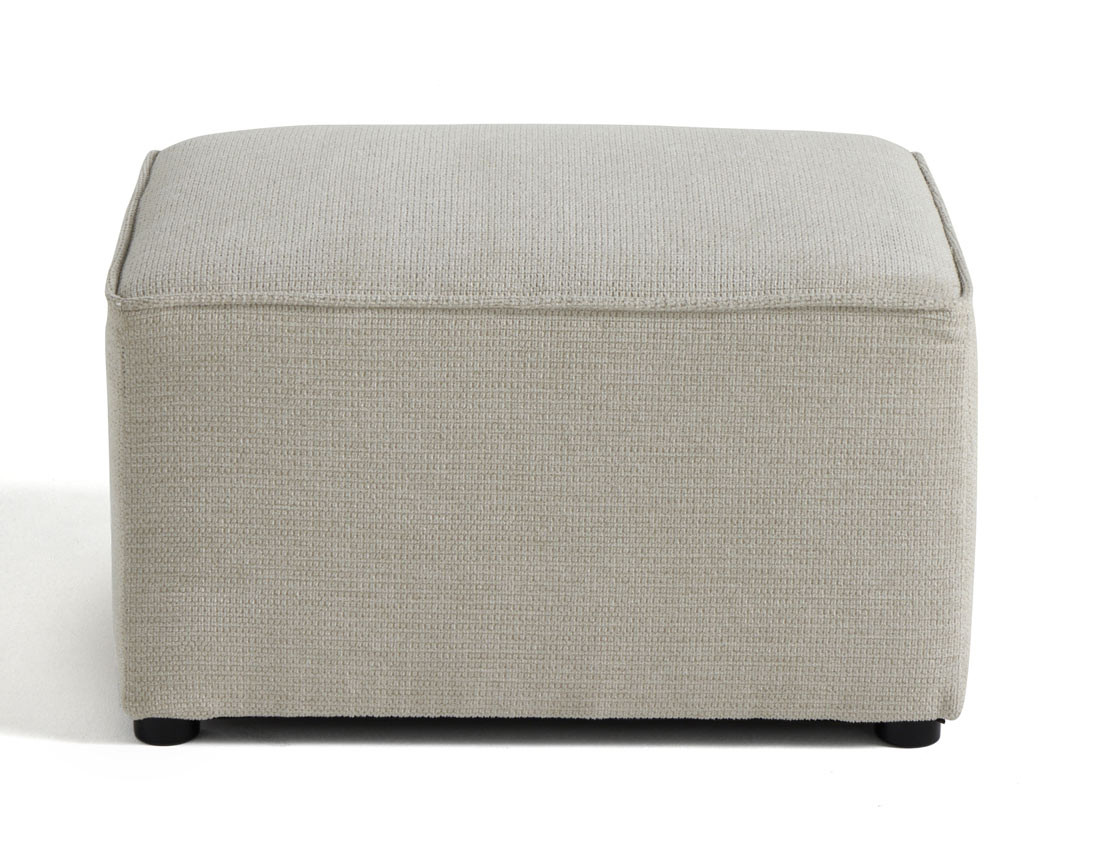 Pouf en tissu texturé Canopy