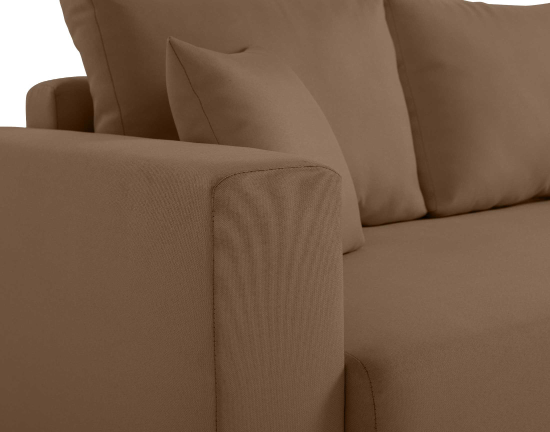 Canapé 3 places convertible avec coffre en tissu Regala