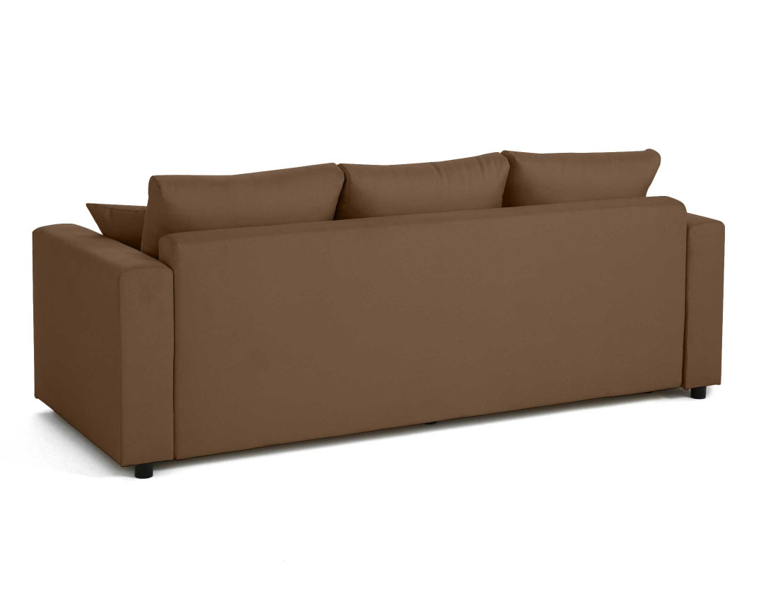 Canapé 3 places convertible avec coffre en tissu Regala