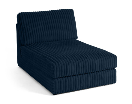 Module méridienne en fausse fourrure côtelée Jasper